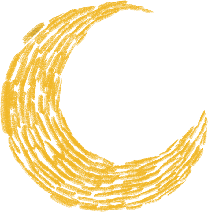 Starry night impressionism art painting van gogh style elements moon star night sky illustration